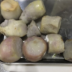 レンジで簡単に！里芋の皮むき